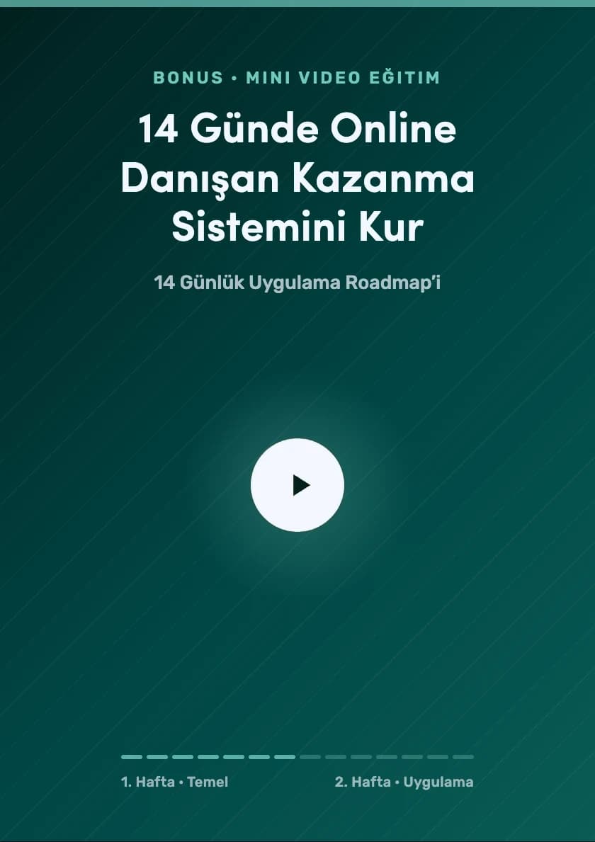 14 Günlük Hızlı Başlangıç Mini Video Eğitimi